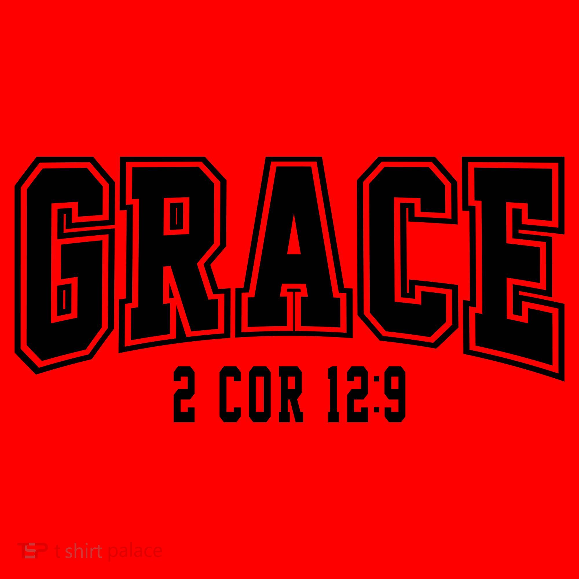 Grace 2 Core 12:9 Bible Verse Christian Santa Hat