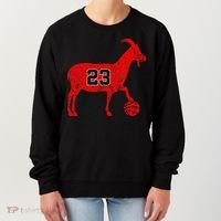 GOAT 23 Funny Basketball Women's Sweatshirt thumb 0