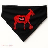 GOAT 23 Funny Basketball USA-Made Doggie Bandana thumb 0