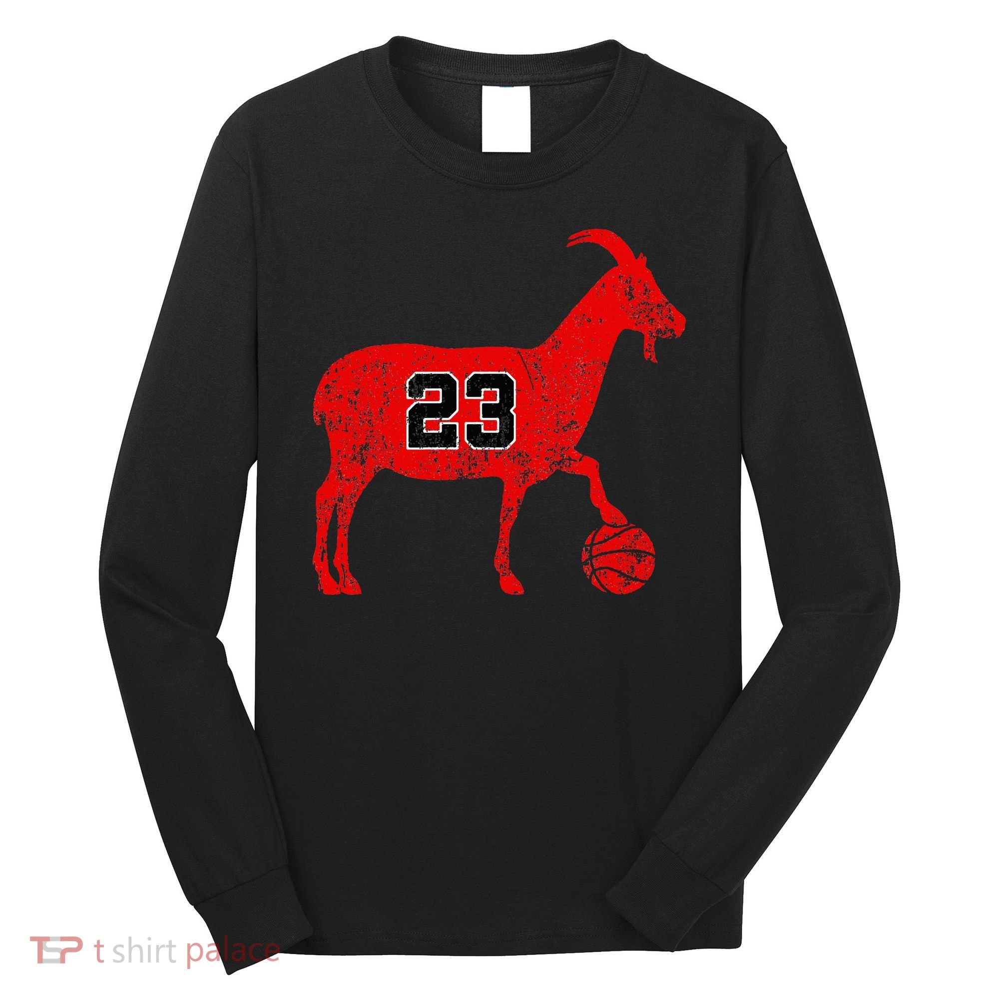 GOAT 23 Funny Basketball Long Sleeve Shirt