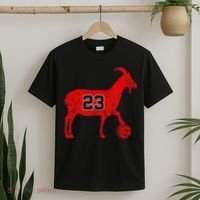 GOAT 23 Funny Basketball T-Shirt thumb 2