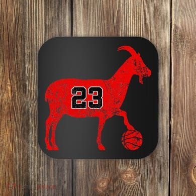 GOAT 23 Funny Basketball Coaster