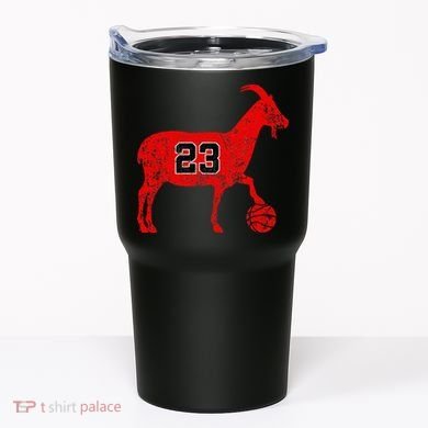 GOAT 23 Funny Basketball Tumbler