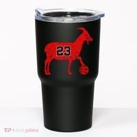 GOAT 23 Funny Basketball Tumbler thumb 0