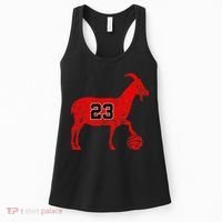 GOAT 23 Funny Basketball Women's Tank Top thumb 0