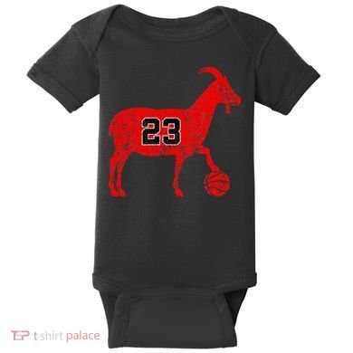 GOAT 23 Funny Basketball Baby Bodysuit