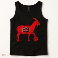 GOAT 23 Funny Basketball Tank Top thumb 2