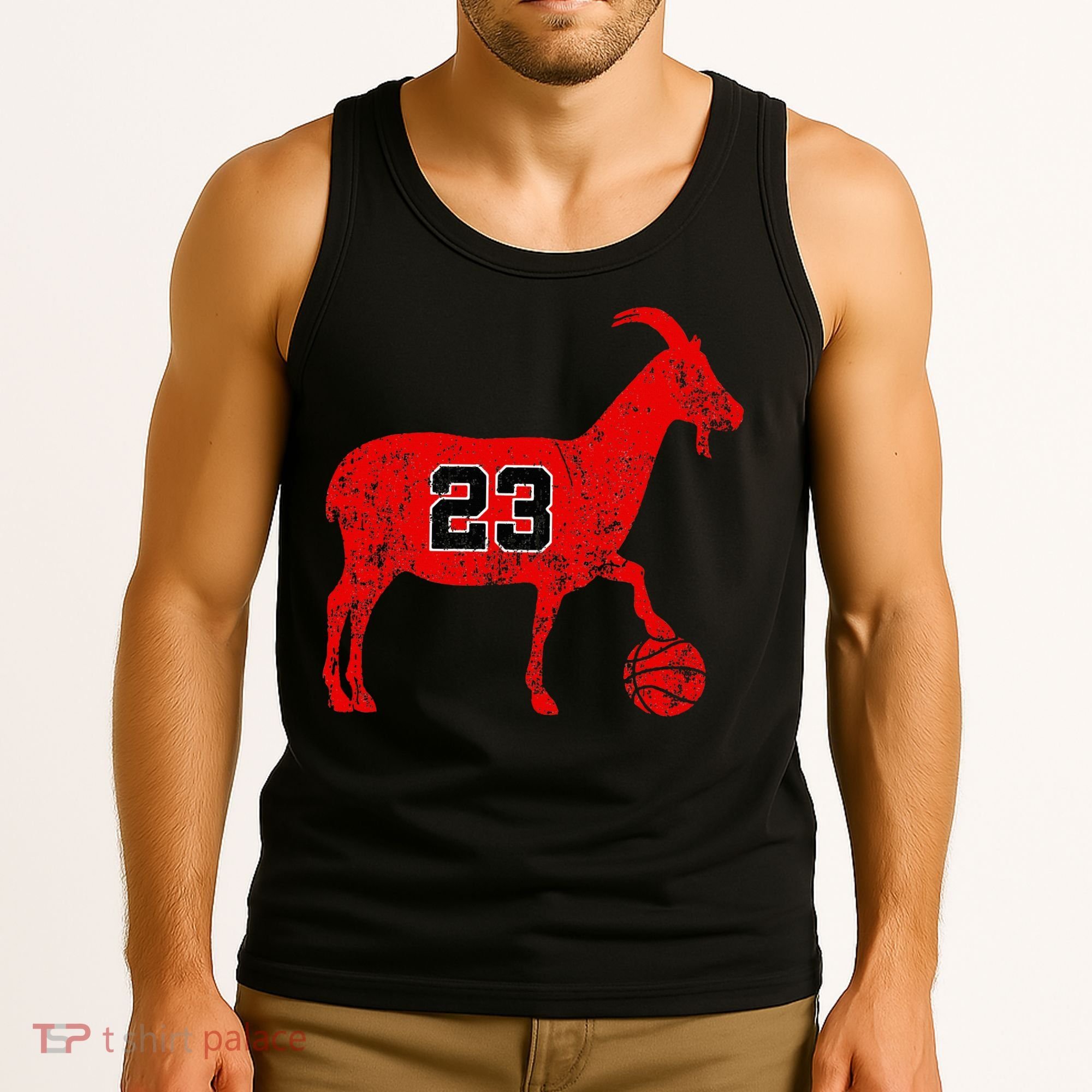 GOAT 23 Funny Basketball Tank Top