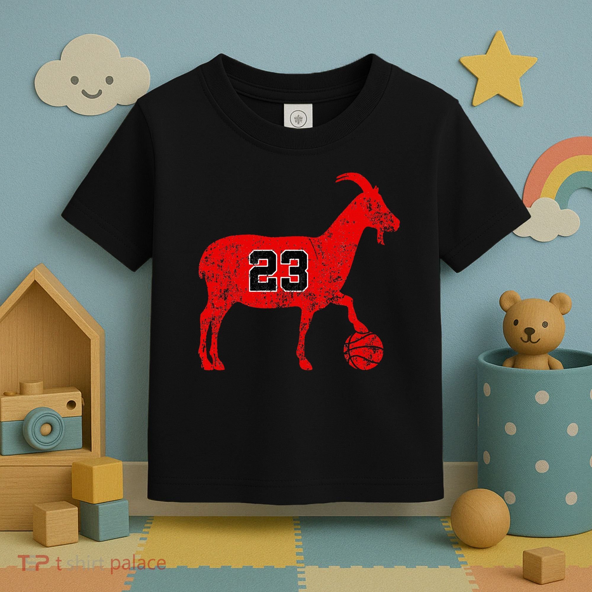 GOAT 23 Funny Basketball Toddler T-Shirt