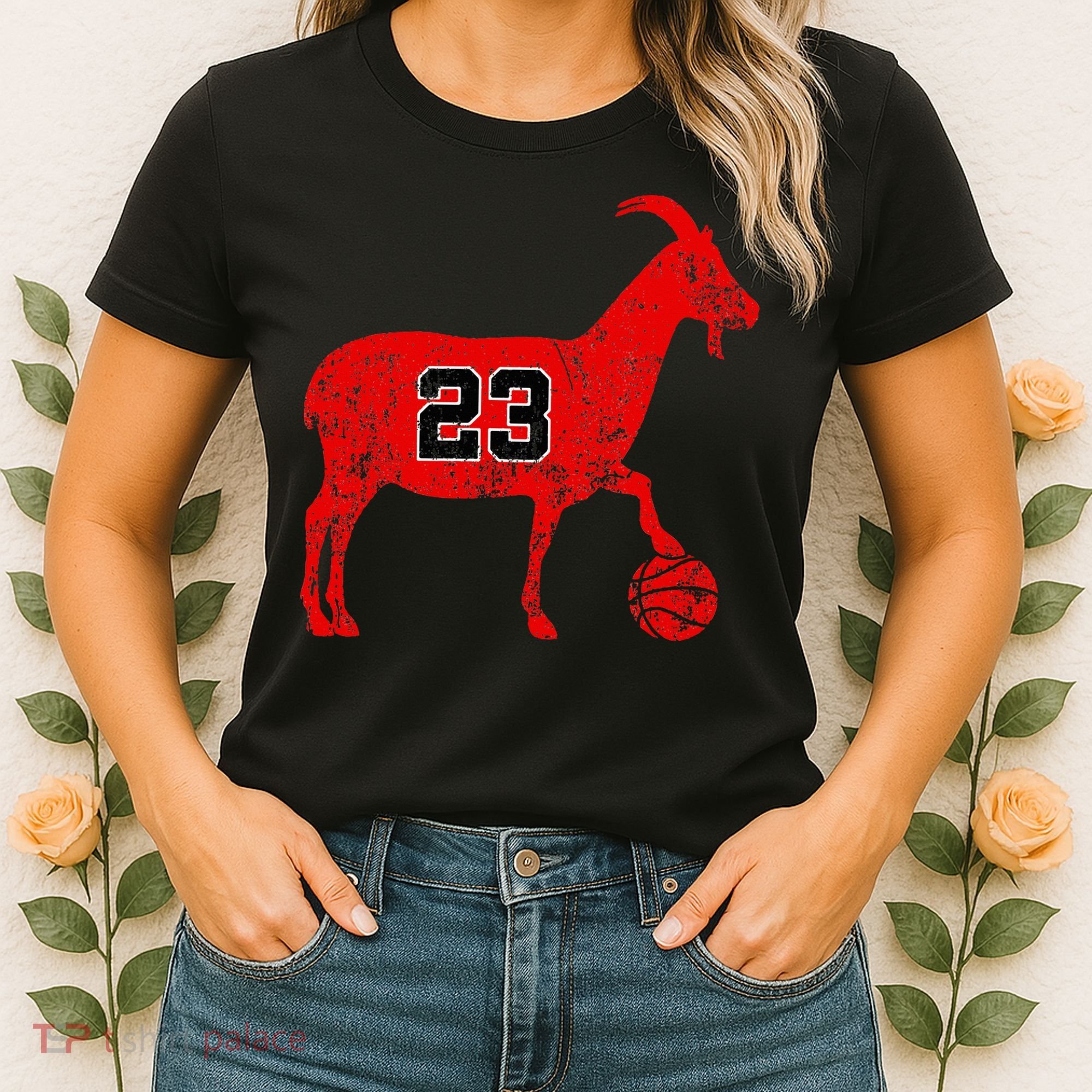 GOAT 23 Funny Basketball Women's T-Shirt