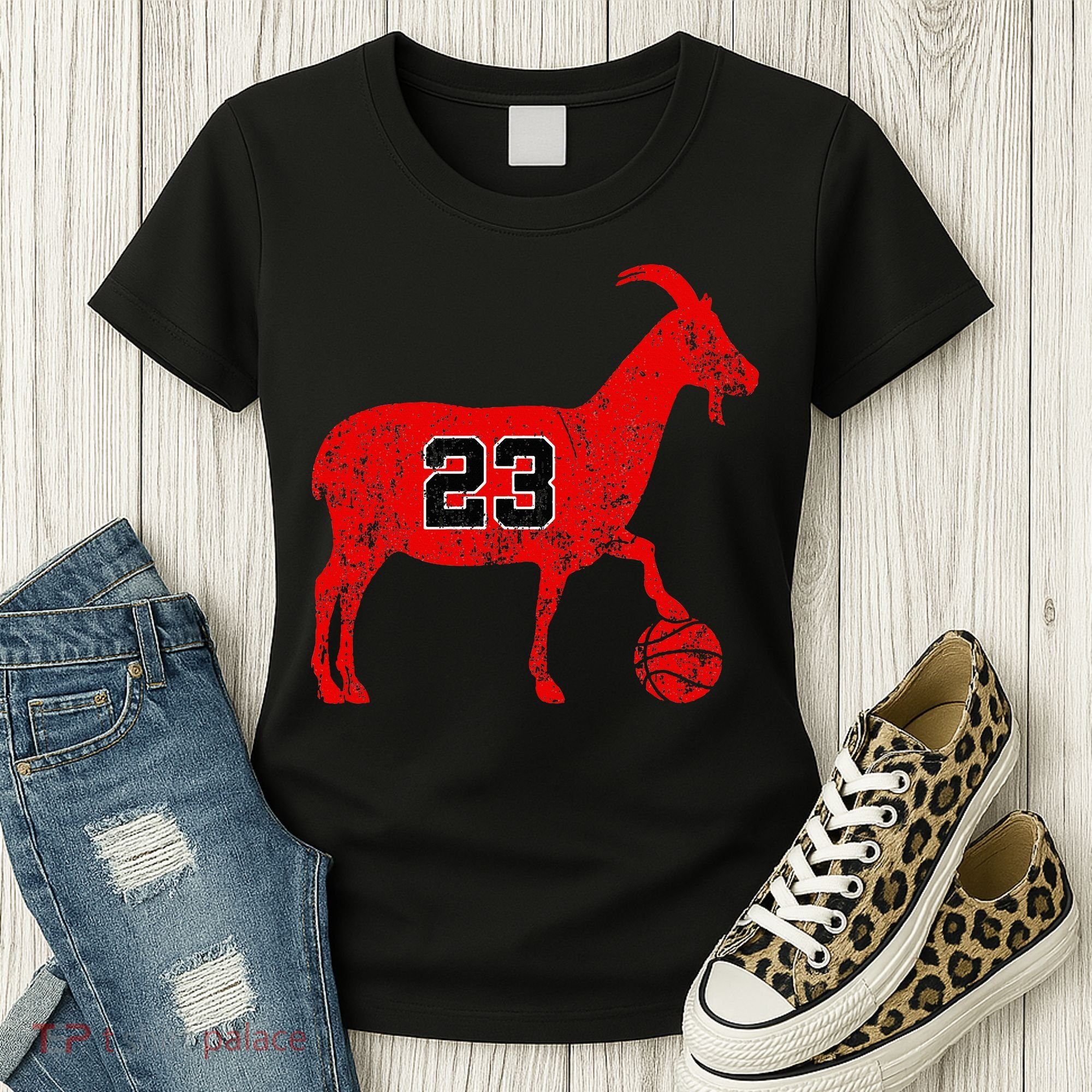 GOAT 23 Funny Basketball Women's T-Shirt