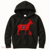 GOAT 23 Funny Basketball Kids Hoodie thumb 0