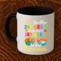 Goodbye 2nd Grade Graduation To 3rd Grade Hello Summer Funny Gift Coffee Mug thumb 2