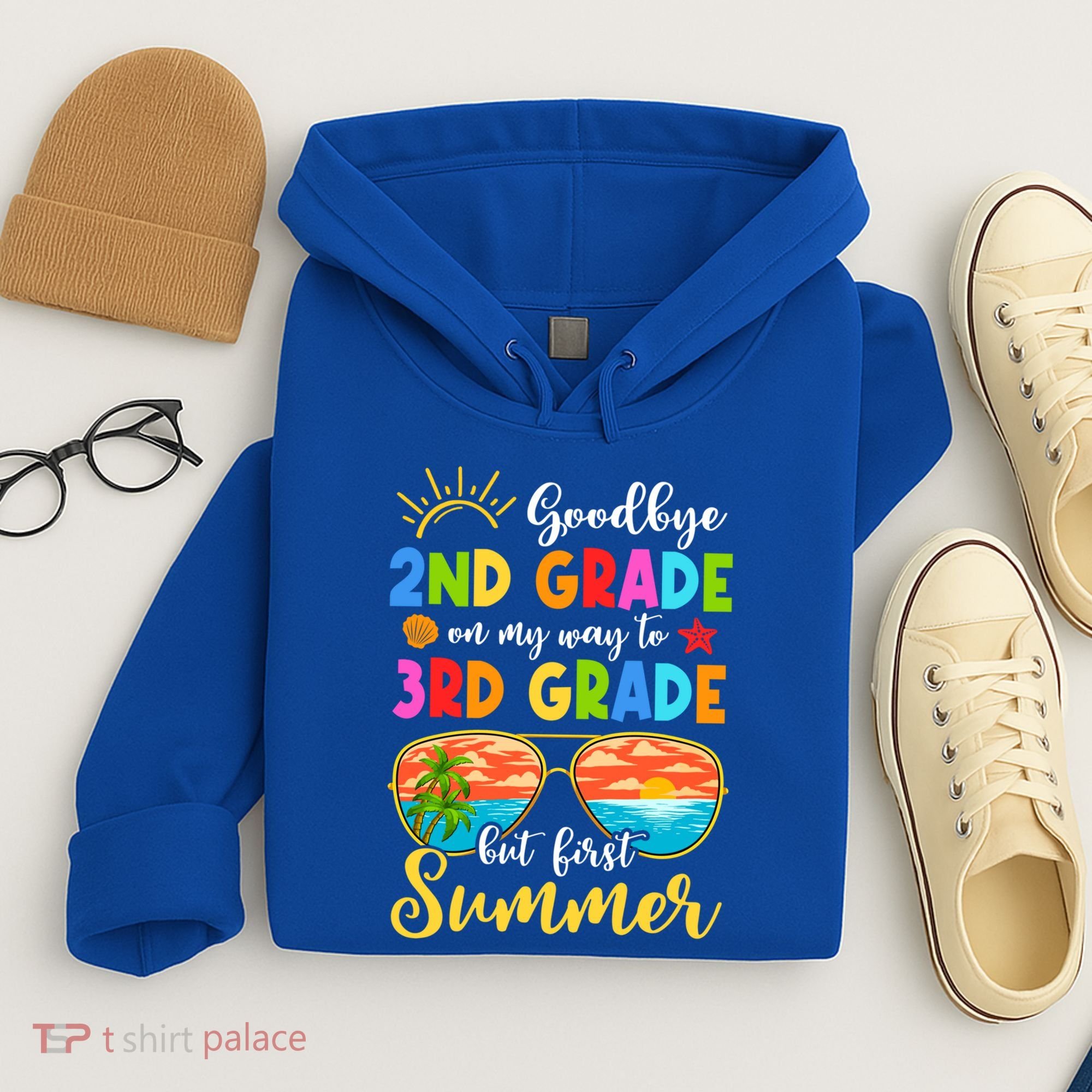 Goodbye 2nd Grade Graduation To 3rd Grade Hello Summer Funny Gift Hoodie