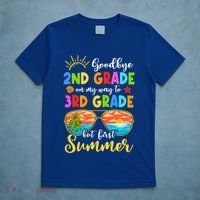 Goodbye 2nd Grade Graduation To 3rd Grade Hello Summer Funny Gift T-Shirt thumb 5