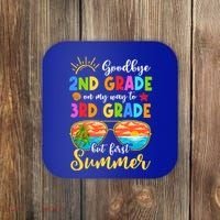Goodbye 2nd Grade Graduation To 3rd Grade Hello Summer Funny Gift Coaster thumb 0