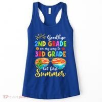 Goodbye 2nd Grade Graduation To 3rd Grade Hello Summer Funny Gift Women's Tank Top thumb 0