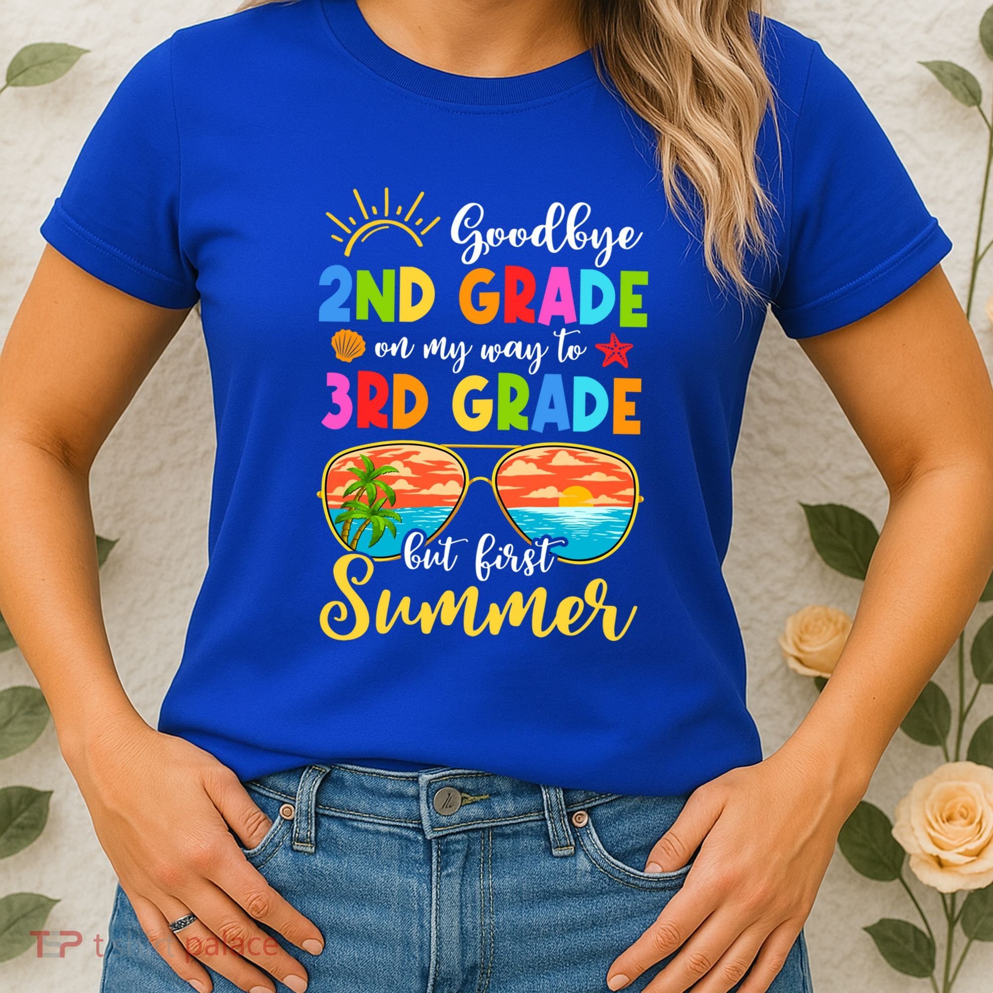 Goodbye 2nd Grade Graduation To 3rd Grade Hello Summer Funny Gift Women's T-Shirt