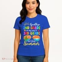 Goodbye 2nd Grade Graduation To 3rd Grade Hello Summer Funny Gift Women's T-Shirt thumb 4
