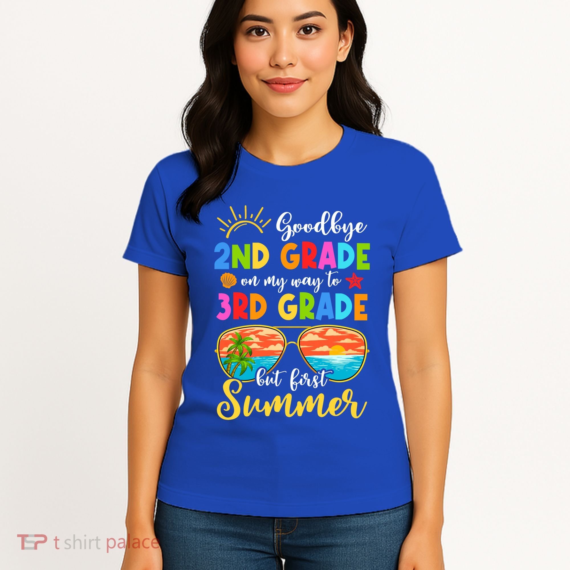 Goodbye 2nd Grade Graduation To 3rd Grade Hello Summer Funny Gift Women's T-Shirt