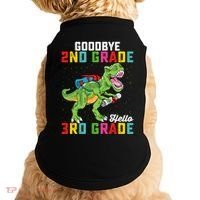 Goodbye 2nd Grade Hello 3rd Grade T Rex Last Day Of School Doggie Tank thumb 0