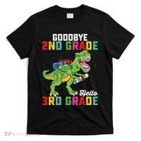 Goodbye 2nd Grade Hello 3rd Grade T Rex Last Day Of School T-Shirt thumb 0