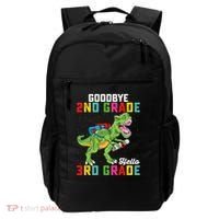 Goodbye 2nd Grade Hello 3rd Grade T Rex Last Day Of School Backpack thumb 0