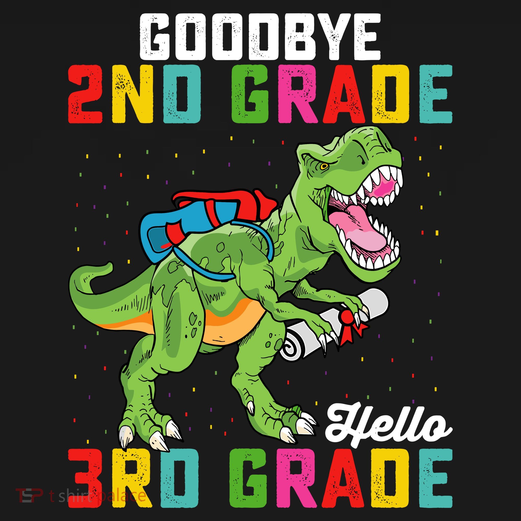 Goodbye 2nd Grade Hello 3rd Grade T Rex Last Day Of School Mousepad