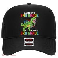 Goodbye 2nd Grade Hello 3rd Grade T Rex Last Day Of School Hat thumb 0