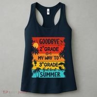 Goodbye 2nd Grade Hello Summer Last Day Of School Graduation Women's Tank Top thumb 3