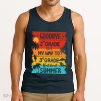 Goodbye 2nd Grade Hello Summer Last Day Of School Graduation Tank Top thumb 3