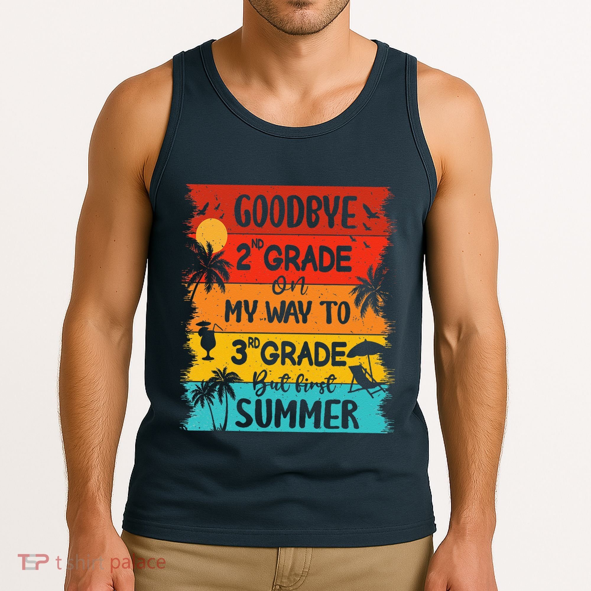 Goodbye 2nd Grade Hello Summer Last Day Of School Graduation Tank Top
