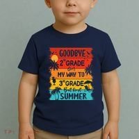 Goodbye 2nd Grade Hello Summer Last Day Of School Graduation Toddler T-Shirt thumb 2