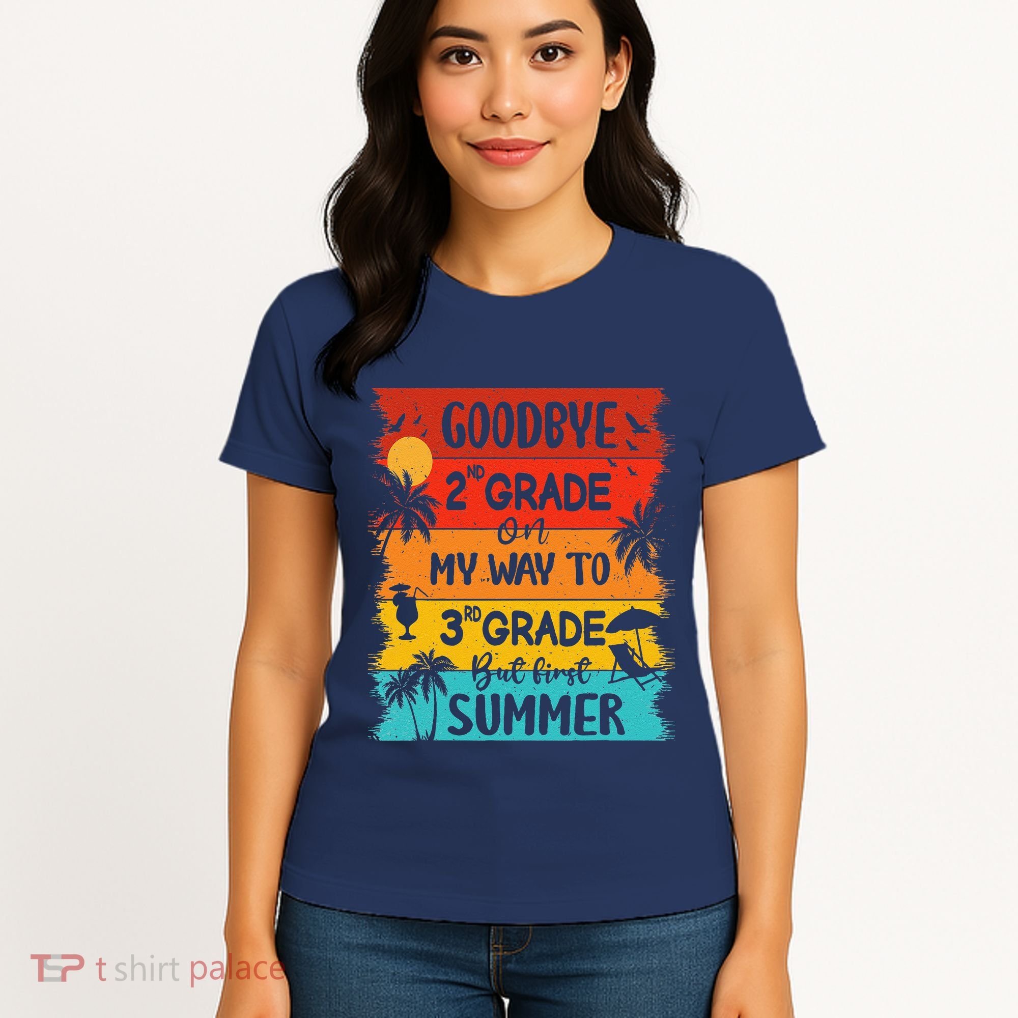 Goodbye 2nd Grade Hello Summer Last Day Of School Graduation Women's T-Shirt