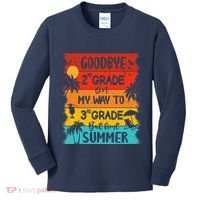 Goodbye 2nd Grade Hello Summer Last Day Of School Graduation Kids Long Sleeve Shirt thumb 0