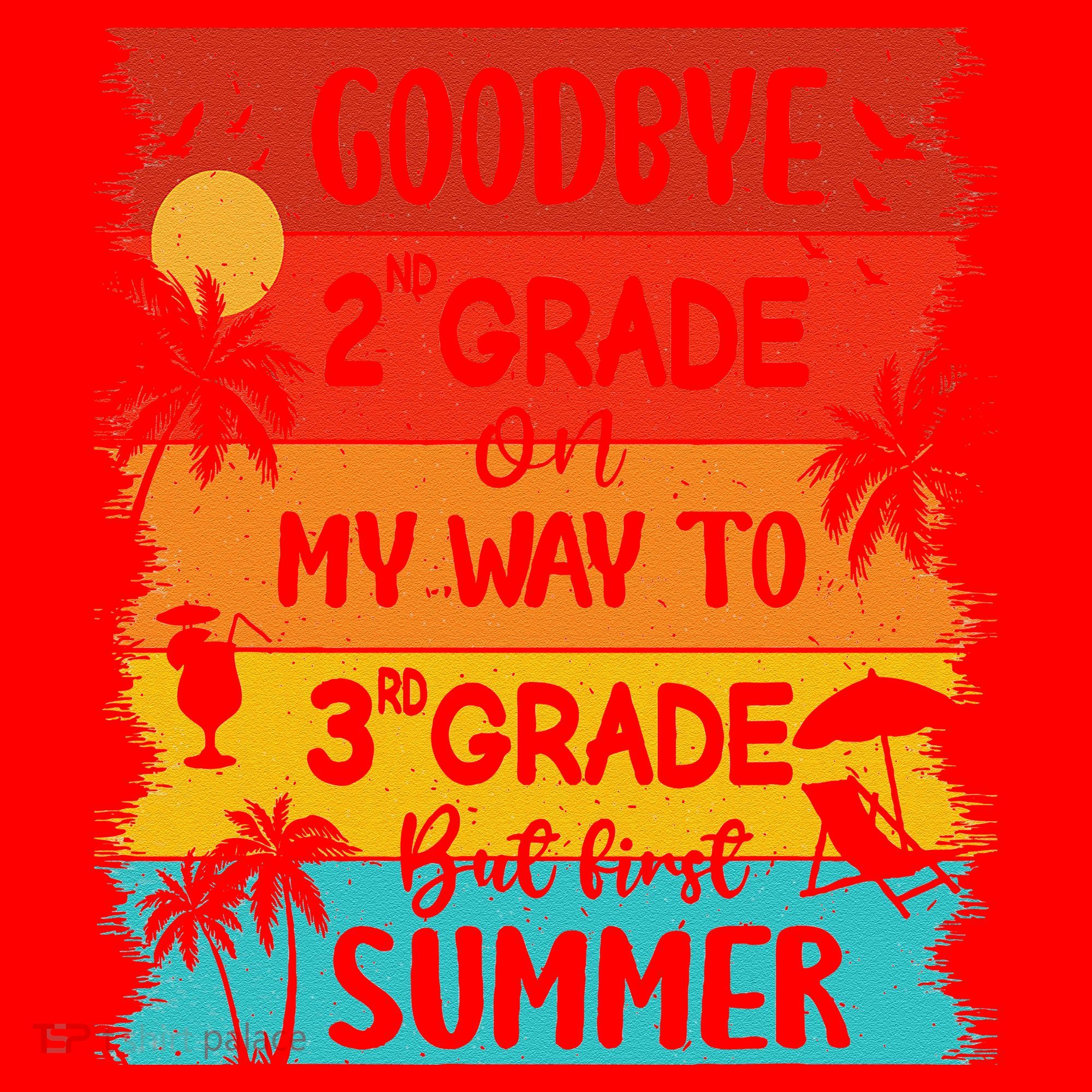 Goodbye 2nd Grade Hello Summer Last Day Of School Graduation Santa Hat