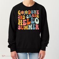Goodbye 2nd Grade Hello Summer Last Day Of School Women's Sweatshirt thumb 0