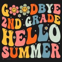 Goodbye 2nd Grade Hello Summer Last Day Of School Women's Hoodie thumb 2