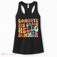Goodbye 2nd Grade Hello Summer Last Day Of School Women's Tank Top thumb 0