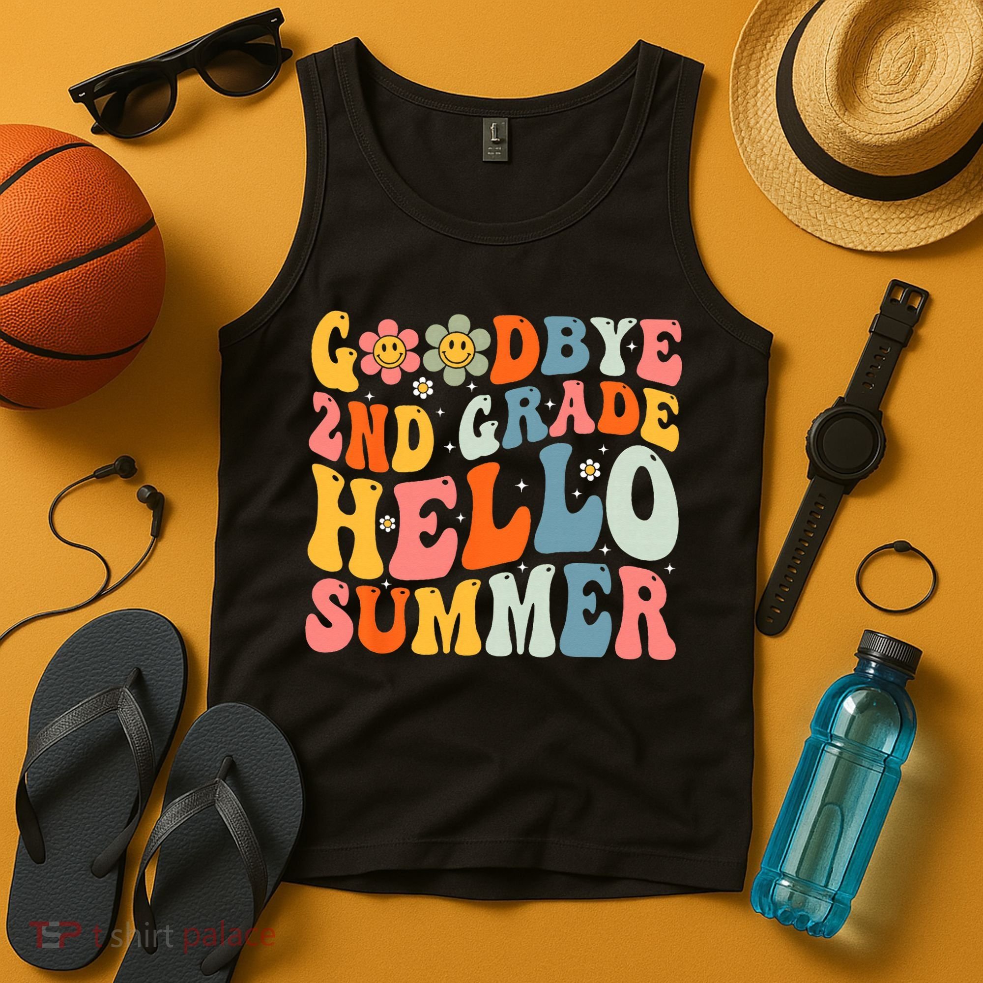Goodbye 2nd Grade Hello Summer Last Day Of School Tank Top
