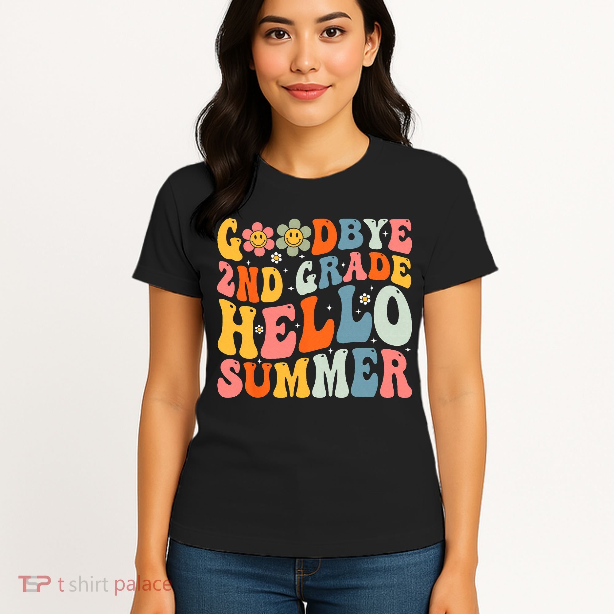 Goodbye 2nd Grade Hello Summer Last Day Of School Women's T-Shirt