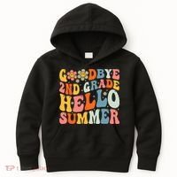 Goodbye 2nd Grade Hello Summer Last Day Of School Kids Hoodie thumb 0