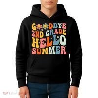 Goodbye 2nd Grade Hello Summer Last Day Of School Kids Hoodie thumb 4