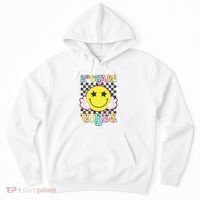 Girl 2nd Grade Vibes Smile Face Back To School Second Grade Hoodie thumb 0