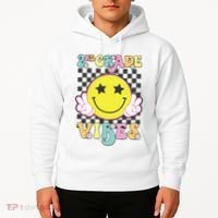 Girl 2nd Grade Vibes Smile Face Back To School Second Grade Hoodie thumb 2