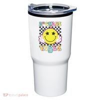 Girl 2nd Grade Vibes Smile Face Back To School Second Grade Tumbler thumb 0
