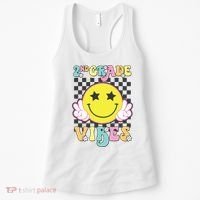 Girl 2nd Grade Vibes Smile Face Back To School Second Grade Women's Tank Top thumb 0