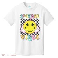 Girl 2nd Grade Vibes Smile Face Back To School Second Grade Kids T-Shirt thumb 0