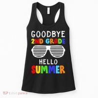 Goodbye 2nd Grade Hello Summer Last Day Of School Women's Tank Top thumb 0