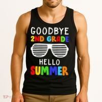 Goodbye 2nd Grade Hello Summer Last Day Of School Tank Top thumb 3
